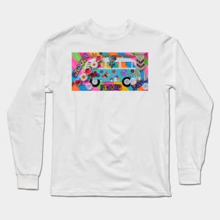 Hippie Life Mixed Media Long Sleeve T-Shirt